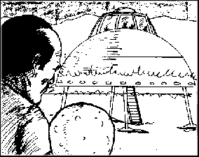 Drawing of an UFO